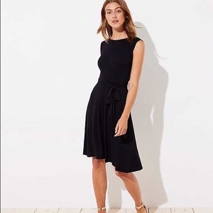 LOFT black back wrap dress NEW with tags size 6